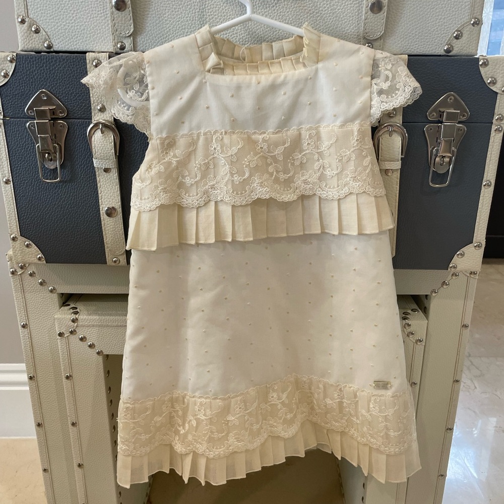Toddler Girls Ivory Dress Size 4T